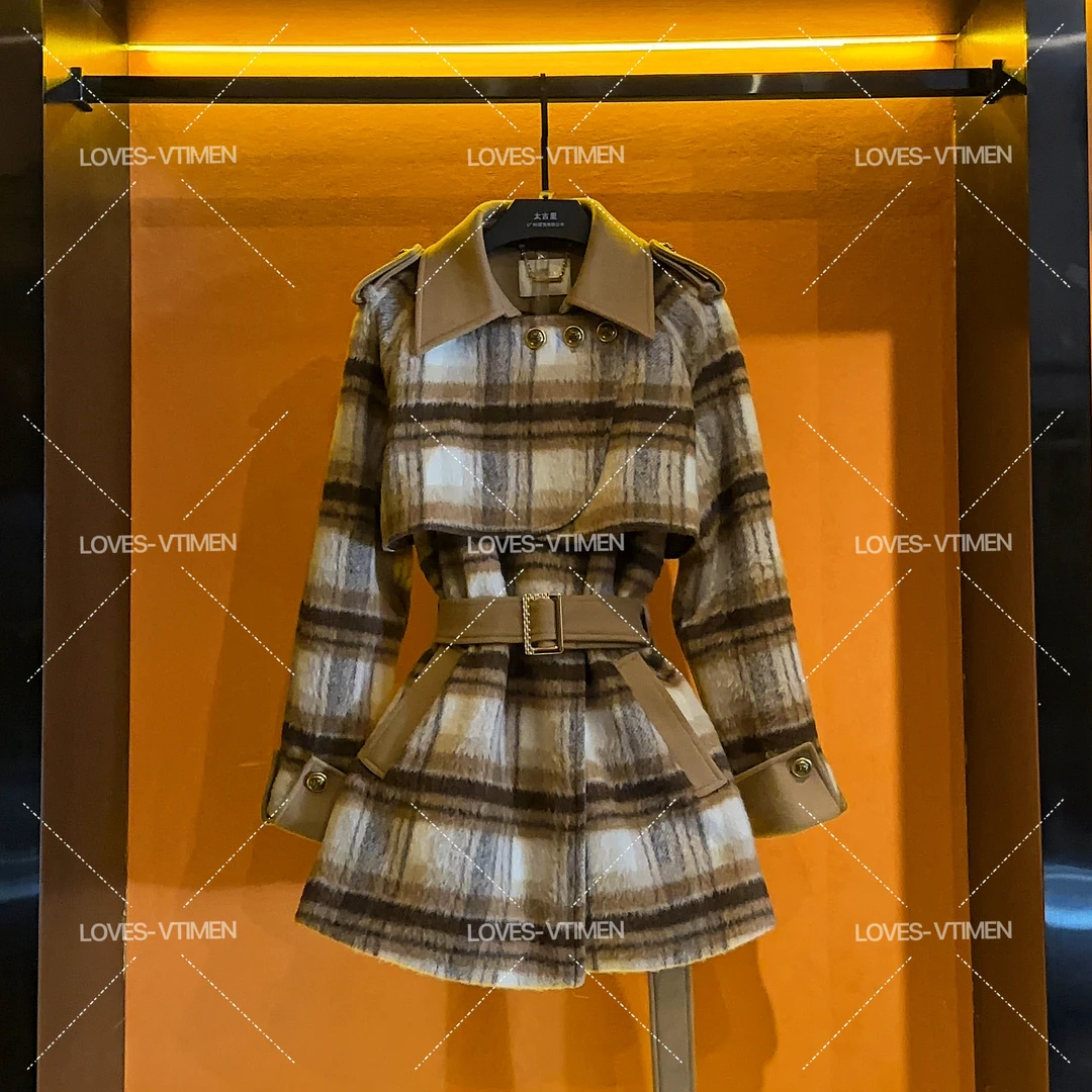 【宠粉价】白鸭绒羊毛假两件显瘦时尚高级收腰羽绒服LOVES-A1382