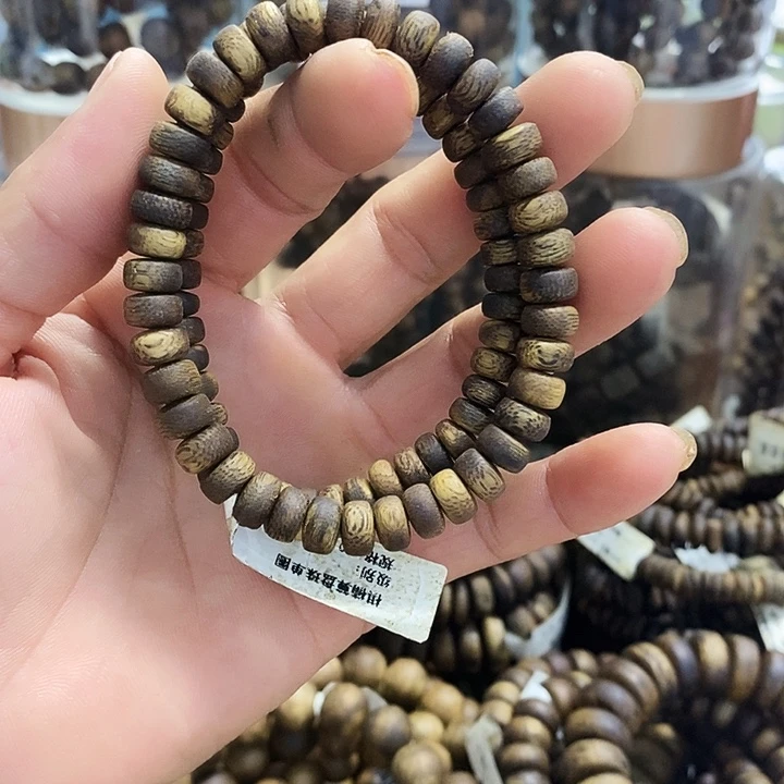 手串沉香棋楠算盘珠单圈0.7/4克+多样发一