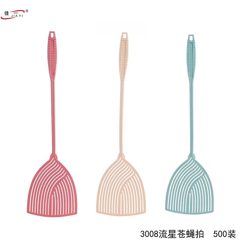 佳一灭蝇流星苍蝇熟胶塑料丝条加厚加长大号耐用夏季家用苍蝇拍