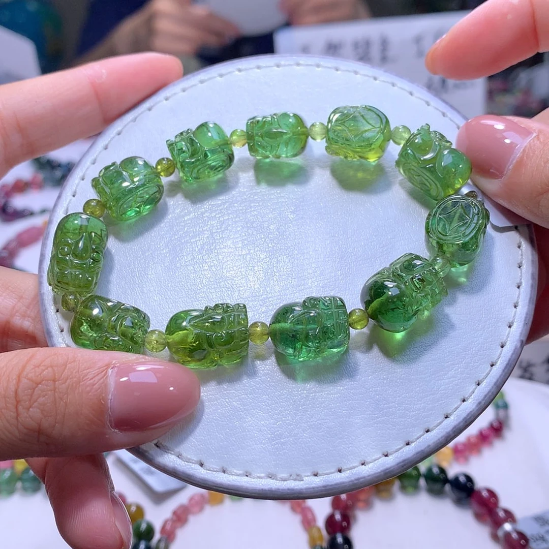 【闪购商品】未镶嵌手链碧玺10m净体