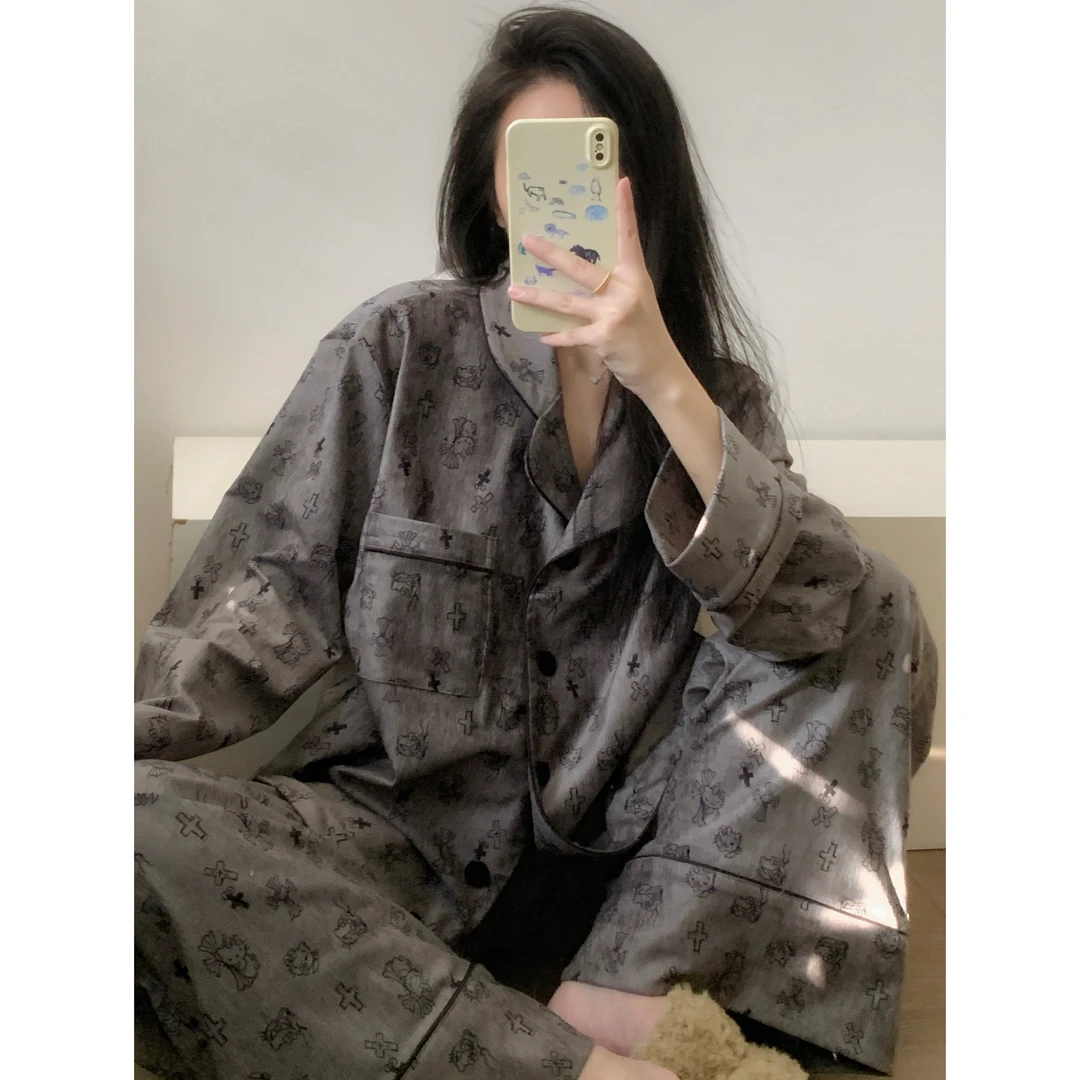 【高级凯蒂猫】少女德绒睡衣秋冬款女加绒加厚保暖轻奢家居服套装