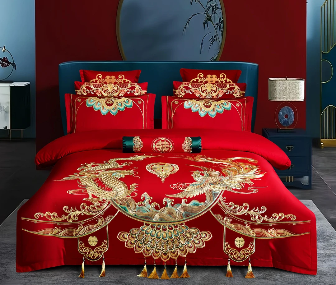 【家有囍事】九五至尊新中式加厚绣花婚被婚房婚庆松弛感喜庆喜被