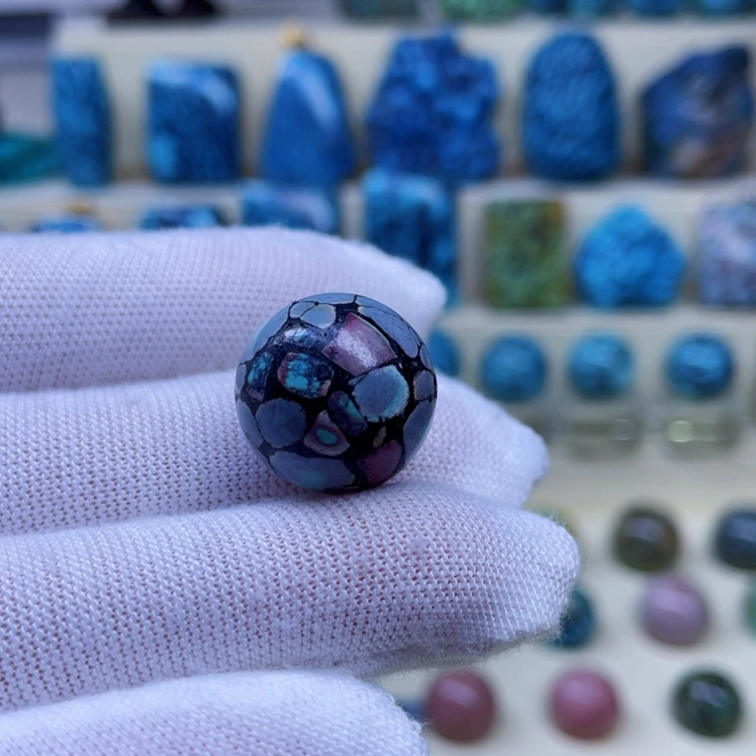 绿松石未镶嵌颈饰尺寸卡16.6