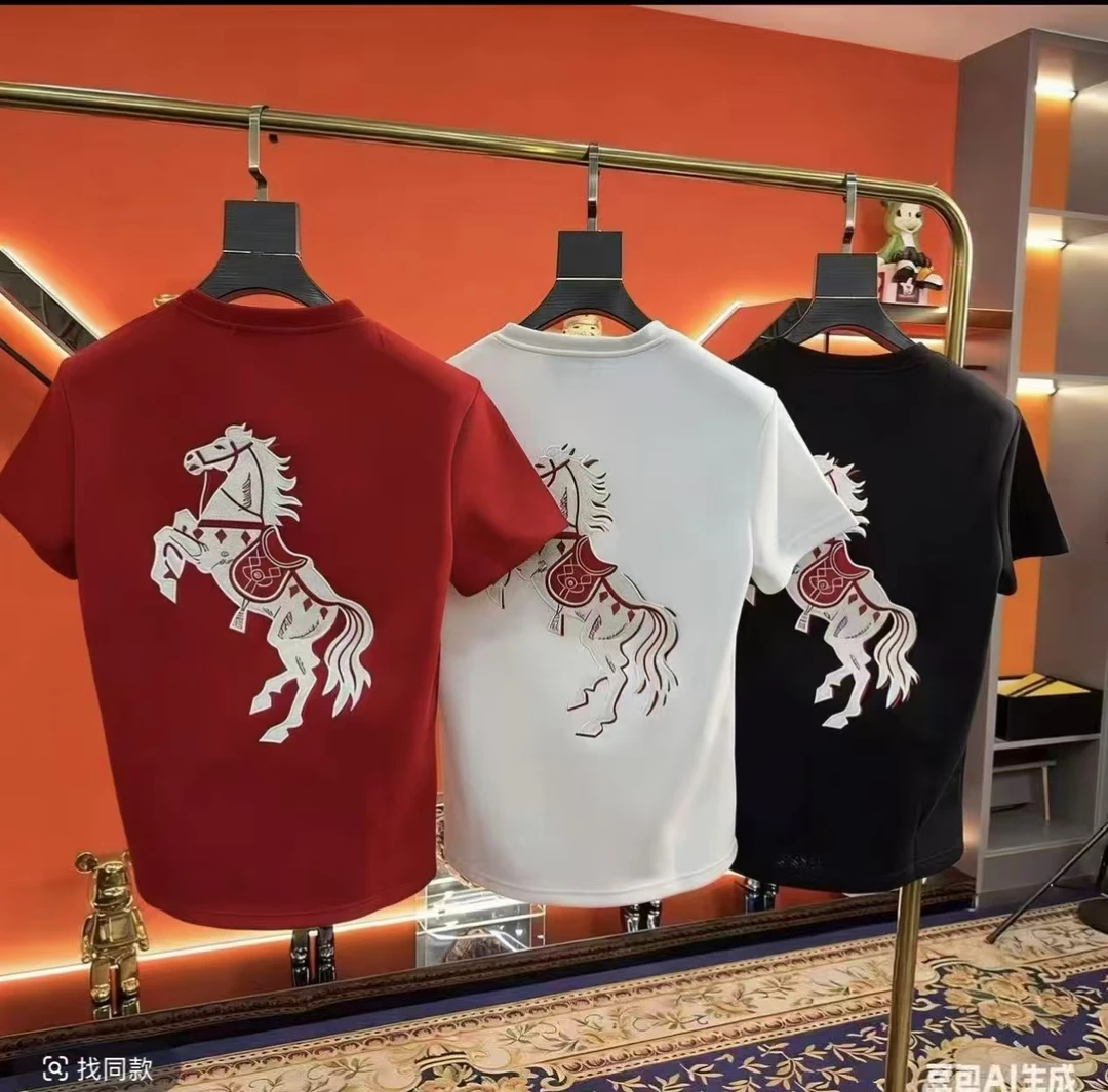 【马年限定纯棉T恤】潮牌T恤时尚百搭宽松版型男女同款