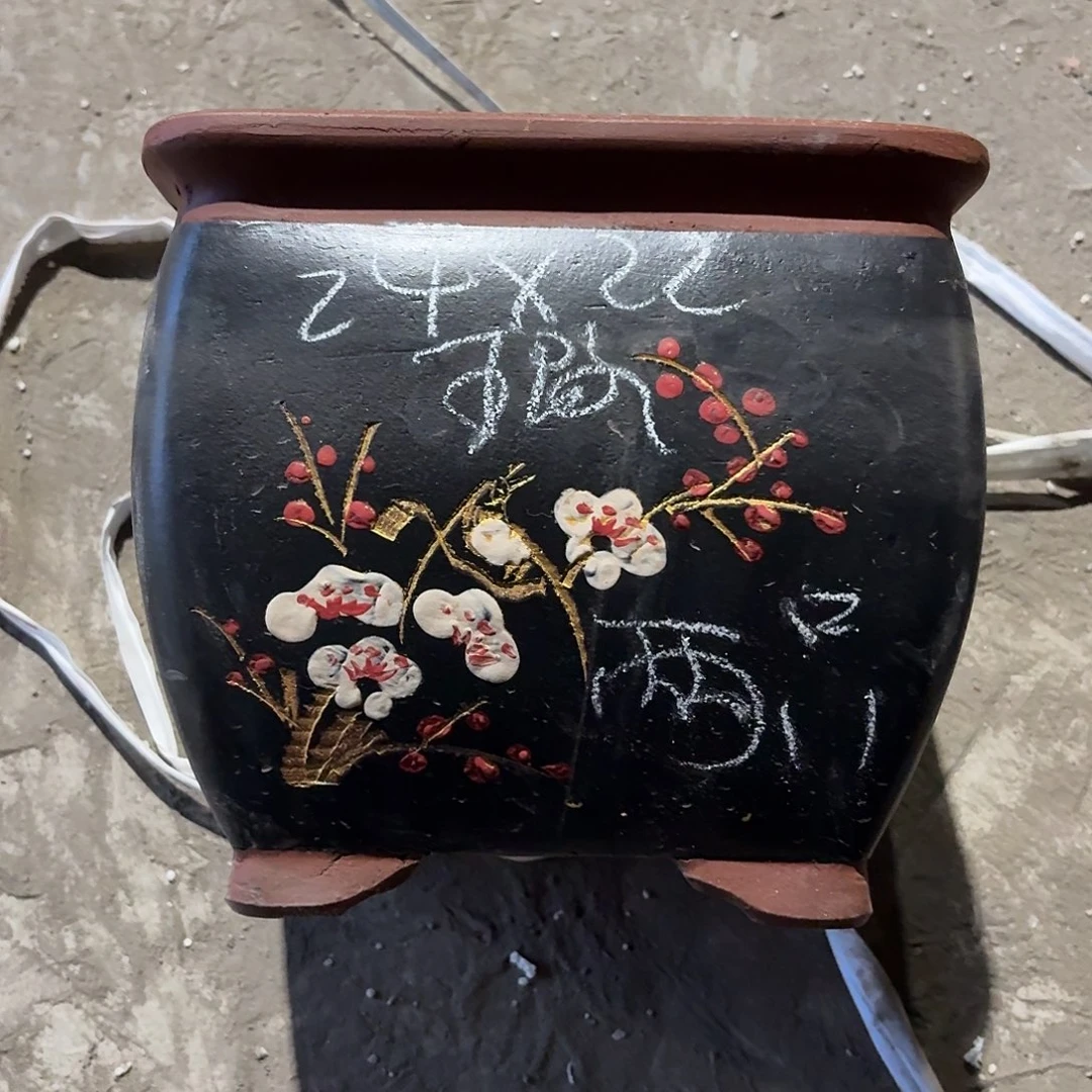 宜兴紫砂花盆，现货发