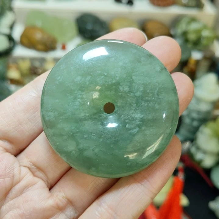 岫玉平安扣未镶嵌