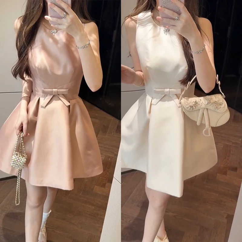 【mimius】婷婷 名媛千金高级感气质蝴蝶结公主蓬蓬裙 G06021