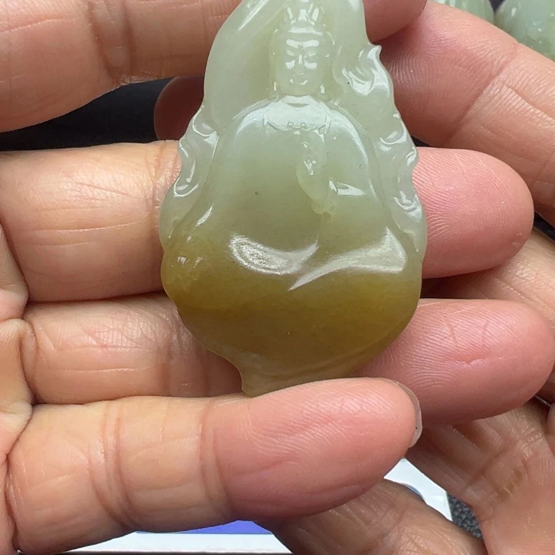 和田玉（糖玉）未镶嵌吊坠(不含链)