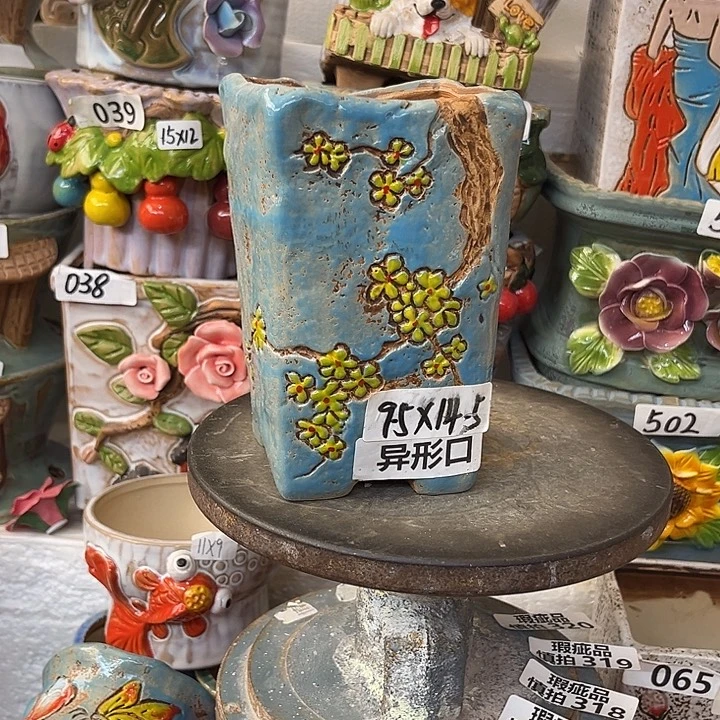 粗陶材质多肉花盆