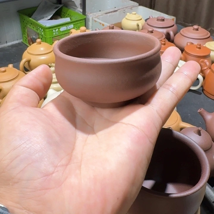茶壶紫砂紫泥主人杯80cc