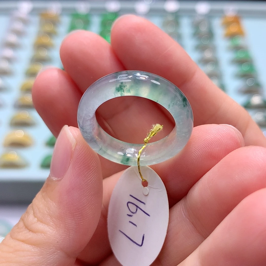 未镶嵌戒指翡翠1617圈