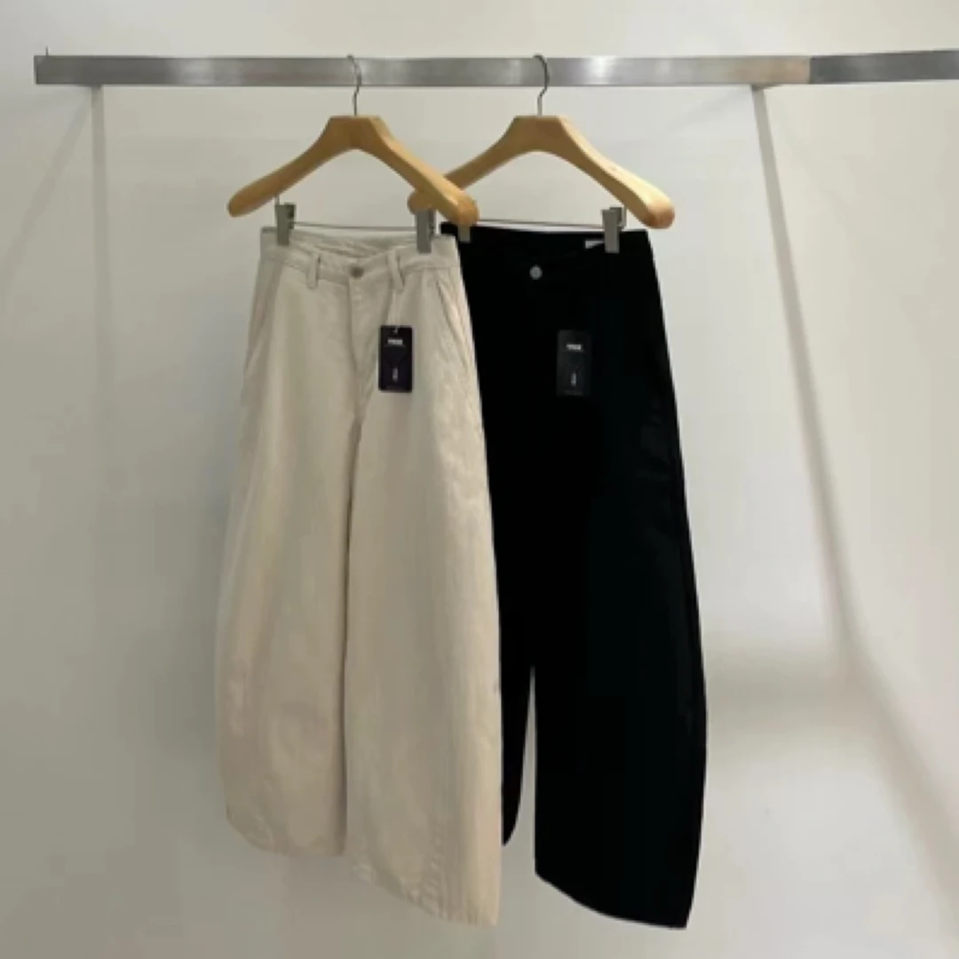 韩国东大门代one taste2025春款时尚百搭纯色宽松休闲裤