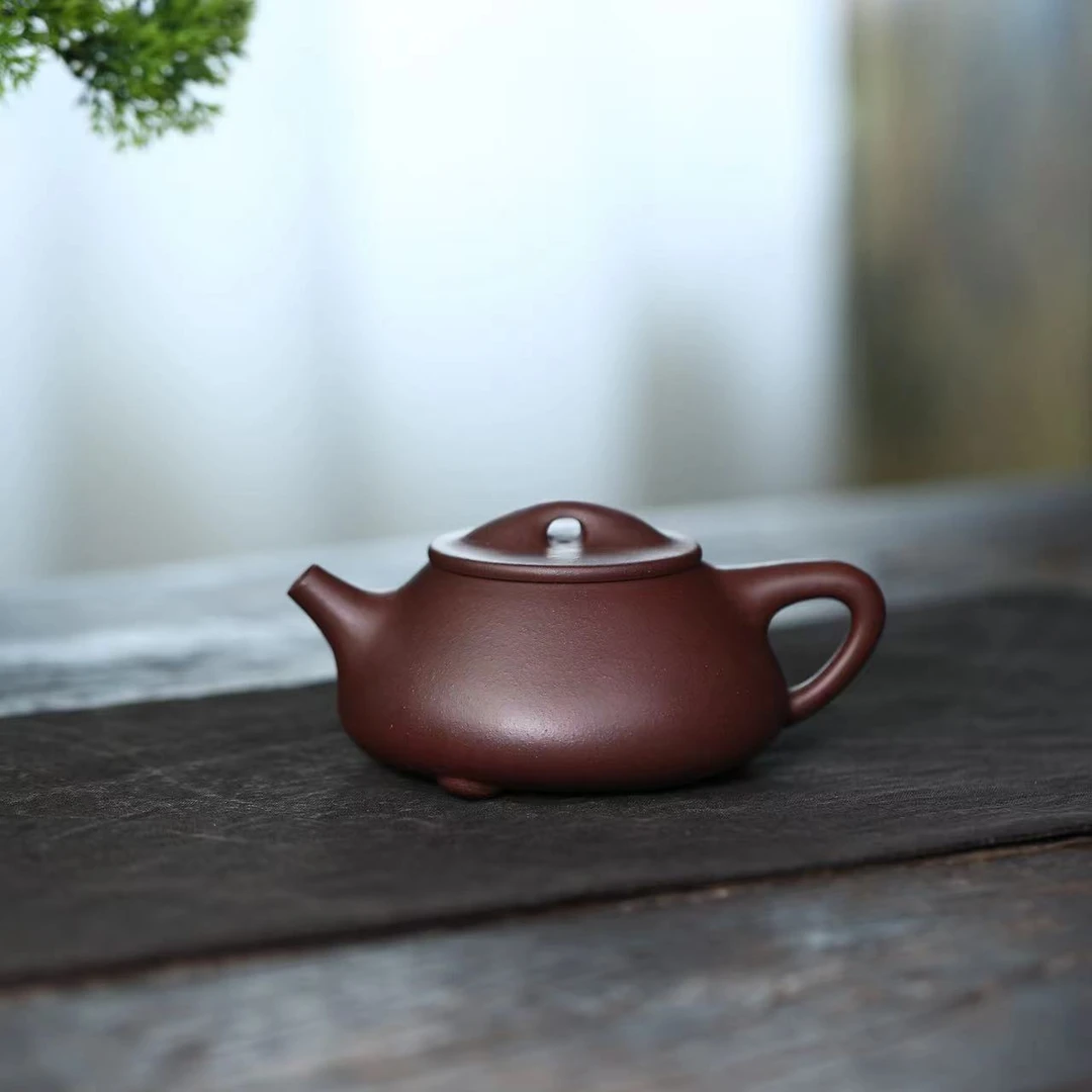 LW底槽青【景舟石瓢220CC】宜兴原矿泥手工紫砂壶