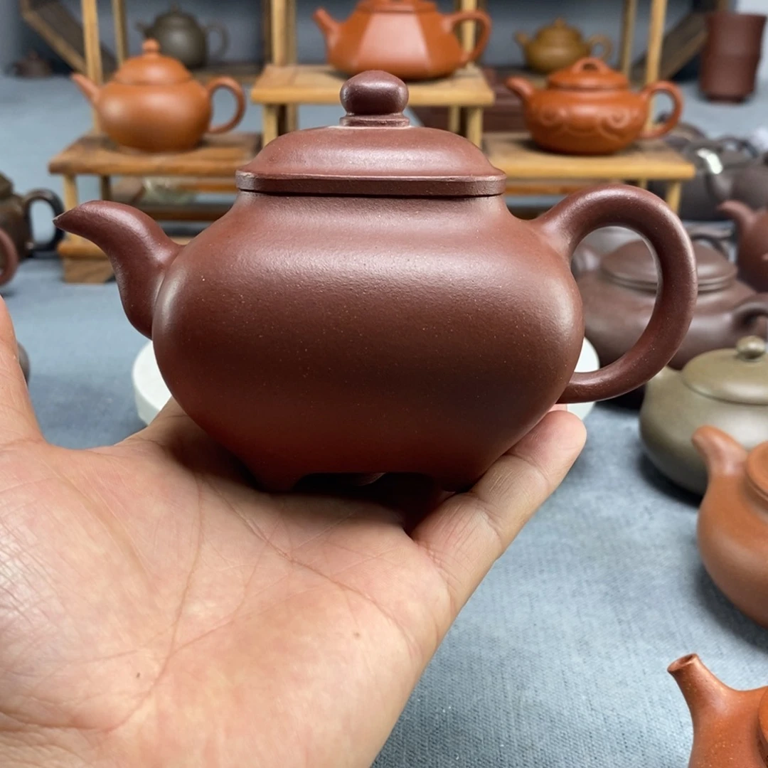 紫砂茶壶紫***來全手工传炉