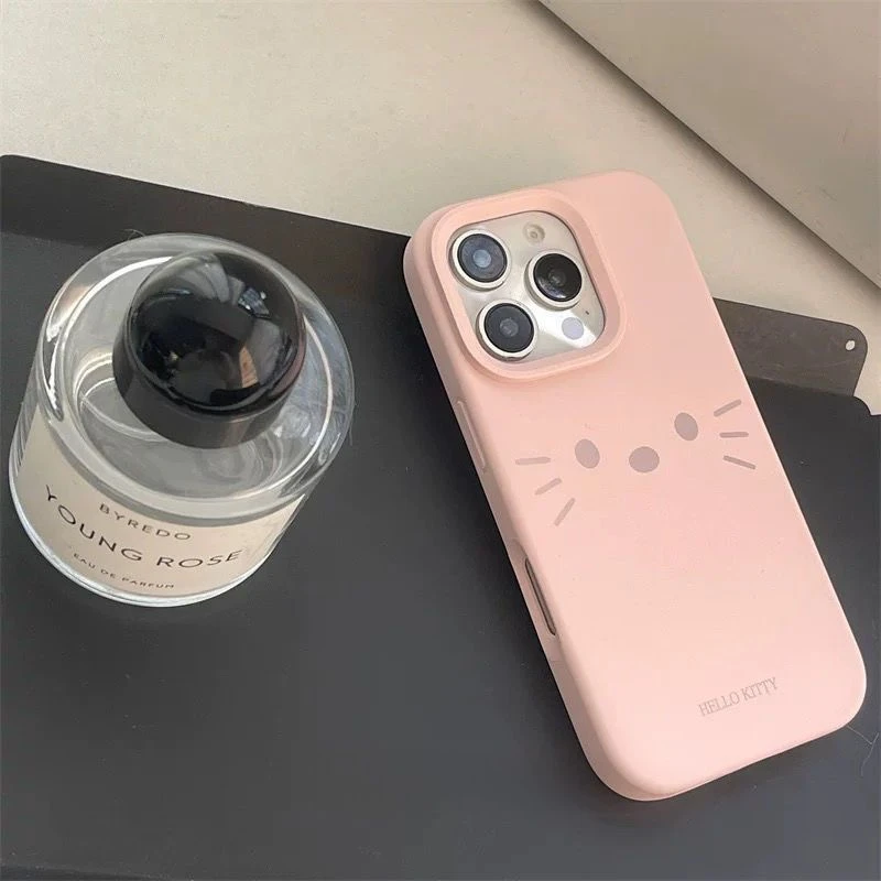 Kitty表情适用苹果16液态15PLUS手机壳iPhone14大孔13新12保护套