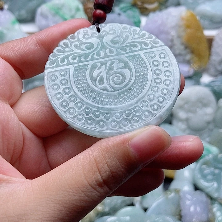 翡翠未镶嵌吊坠(不含链)1