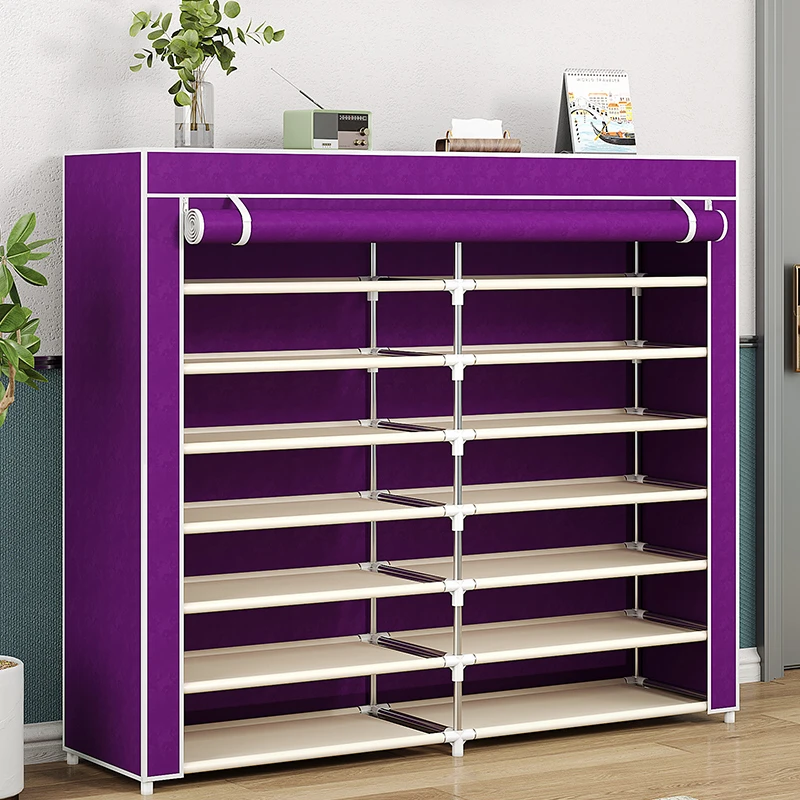 鞋架子简易家用结实多层门口收纳经济型神器防尘鞋柜宿舍出租屋