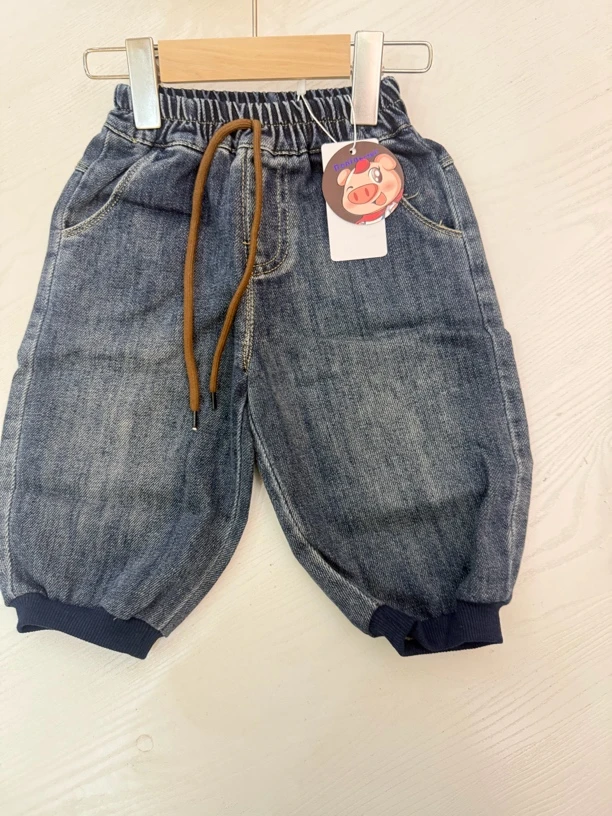 小童软牛仔休闲收脚裤