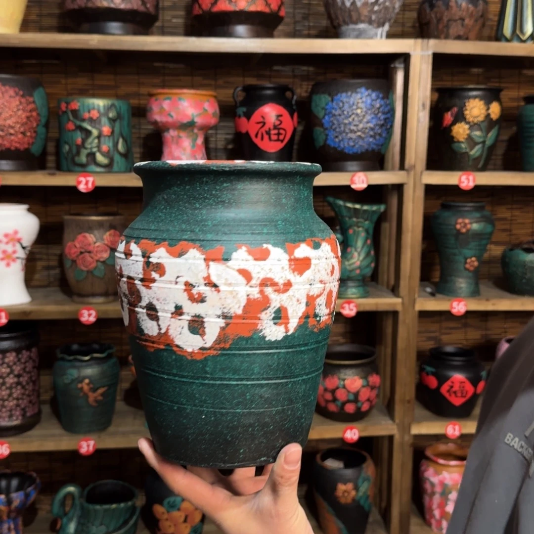 带孔高端浮雕花盆炸炸炸炸