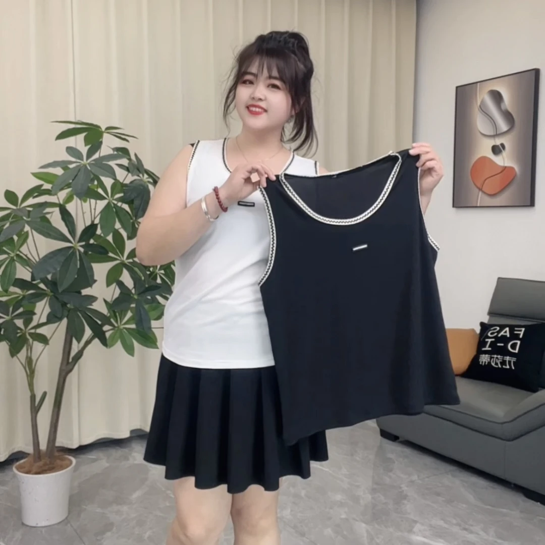 7021设计感背心女款夏季无袖螺纹显瘦圆领百搭打底