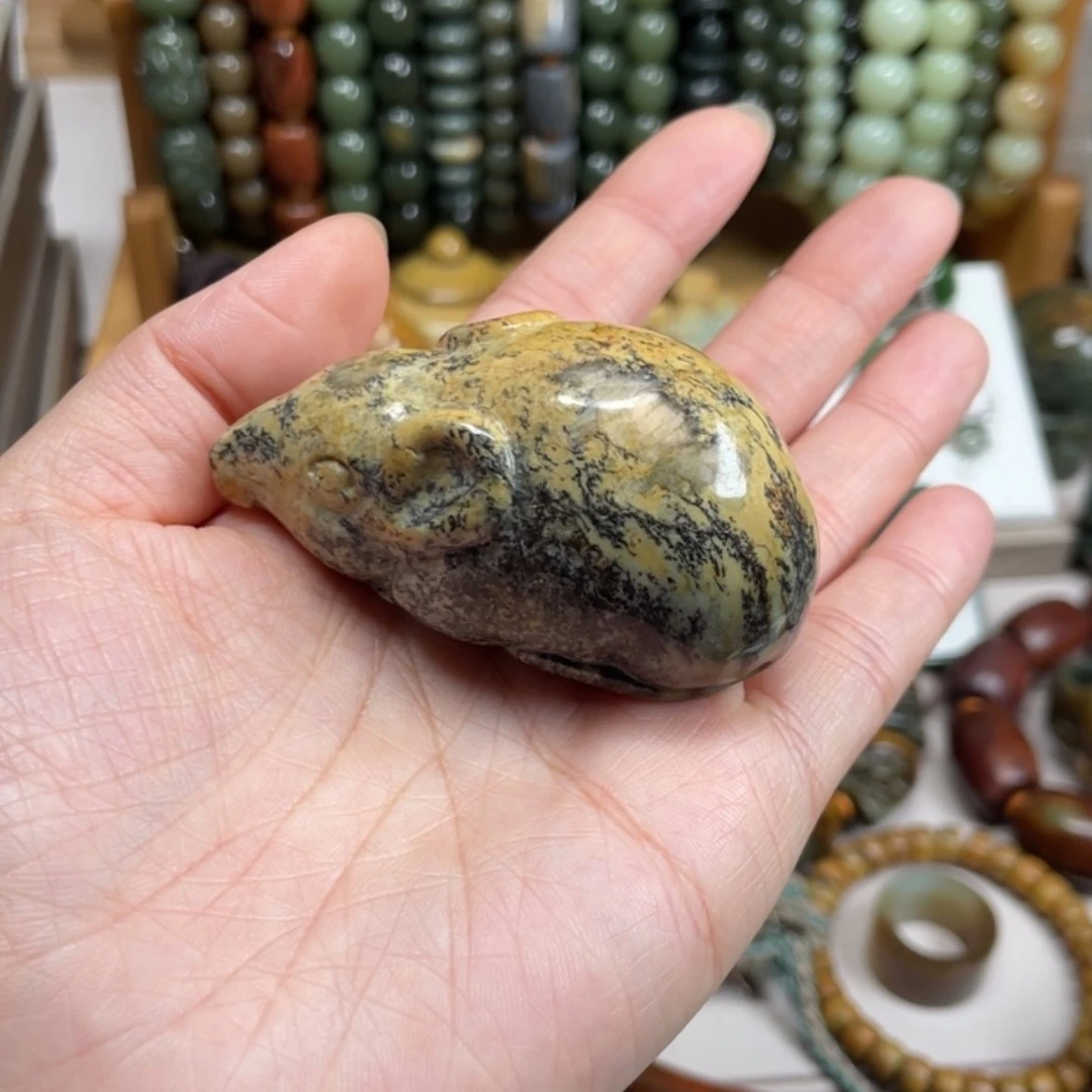 【闪购商品】岫岩河磨玉（透闪石质玉）手把件未镶嵌