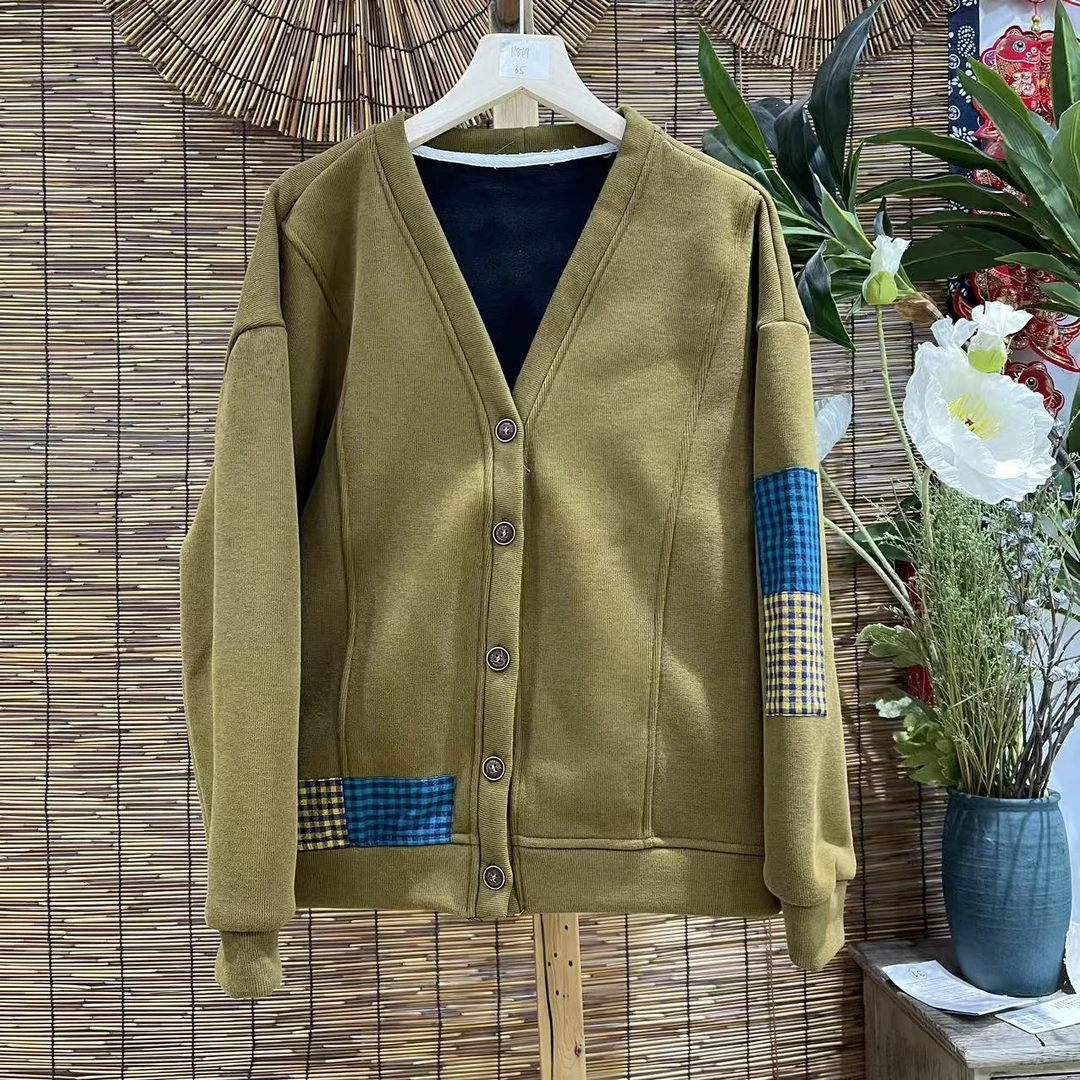 19435新款秋冬加绒休闲百搭上衣外套