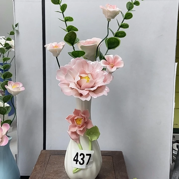 陶瓷纯手工捏花设计