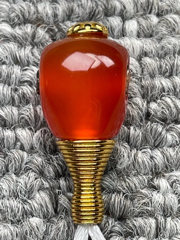 川料红玛瑙樱桃红正红色三通11mm两边喇叭孔可配7mm或7mm以下珠珠