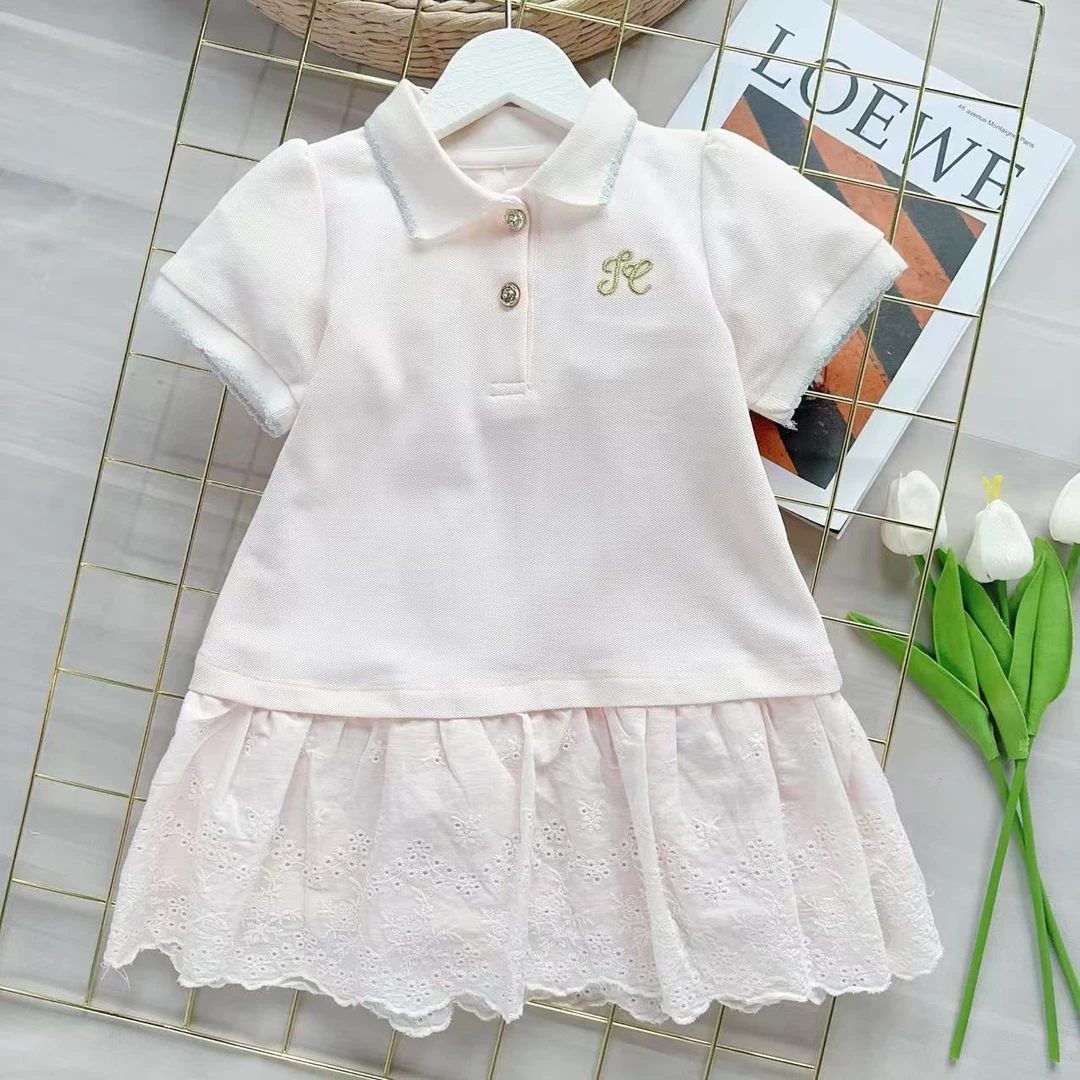 【糖果甜心】Z114女宝夏季粉色POLO裙新款连衣裙