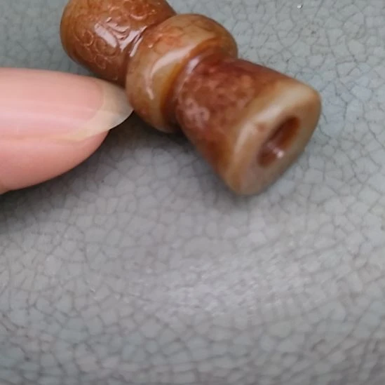 摆件开片瓷器瓷片摆件