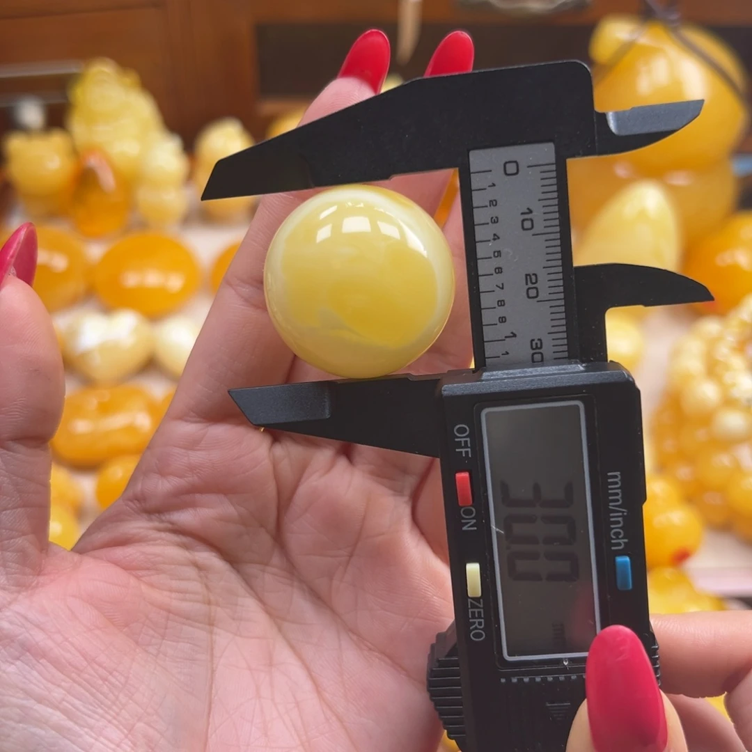 蜜蜡未镶嵌颈饰圆珠15.44