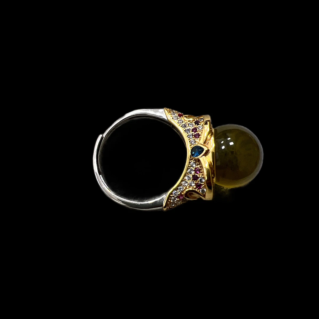 V9953蓝珀戒指孤品