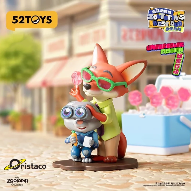 52TOYS疯狂动物城的朱迪拍档盲盒公仔周边手办潮玩摆件送礼物女生