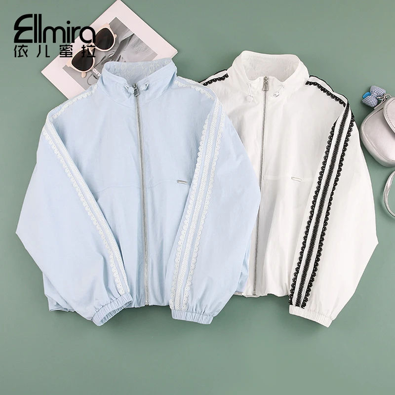 9096女童外套防晒衫休闲儿童上衣开衫2025新款洋气中大童薄款