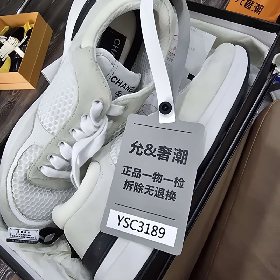 99新 Alexander McQueen/亚历山大·麦昆 香奈儿平底鞋