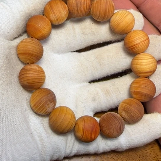 柏木（崖柏）全陈化老料1.5毛珠串