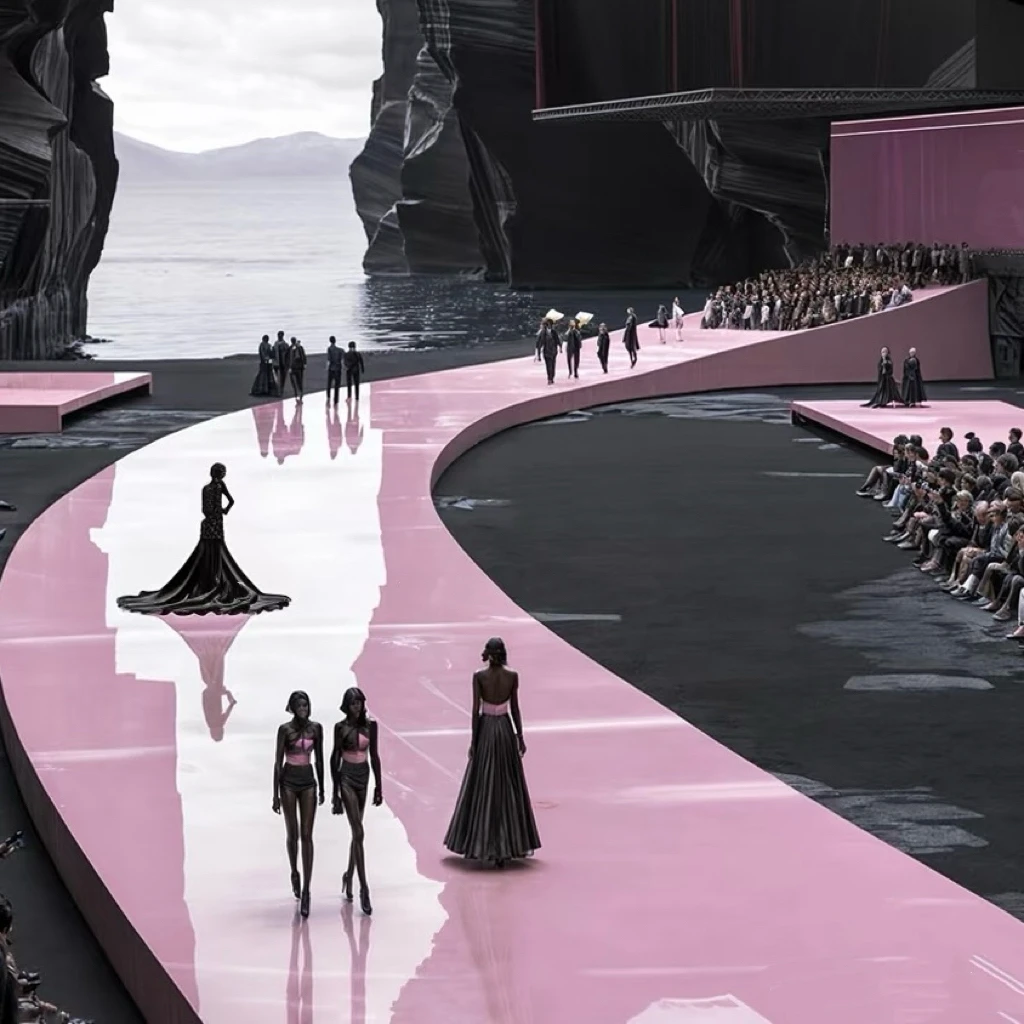 新款时尚显瘦秋冬大衣大花气质长袖复古9178