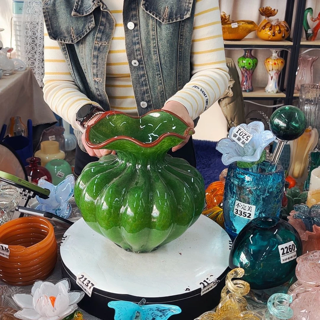 大南瓜瓶 家悦琉璃工艺品