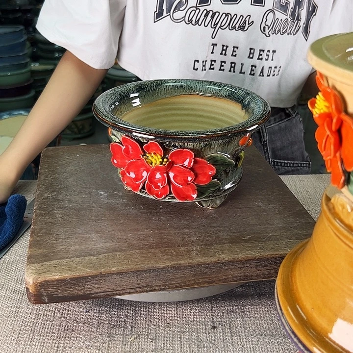 泳坤堂石湾盆陶瓷