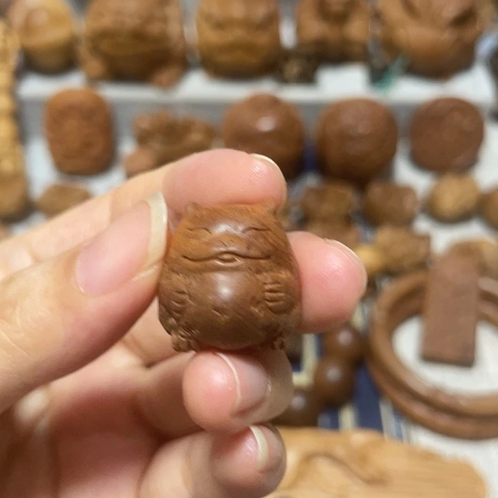 檀香木其他招财猫印度迈索尔老山檀香