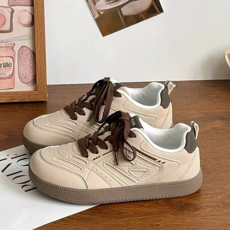 休闲板鞋女2025新款轻便软底百搭小白鞋透气防滑运动鞋-6021