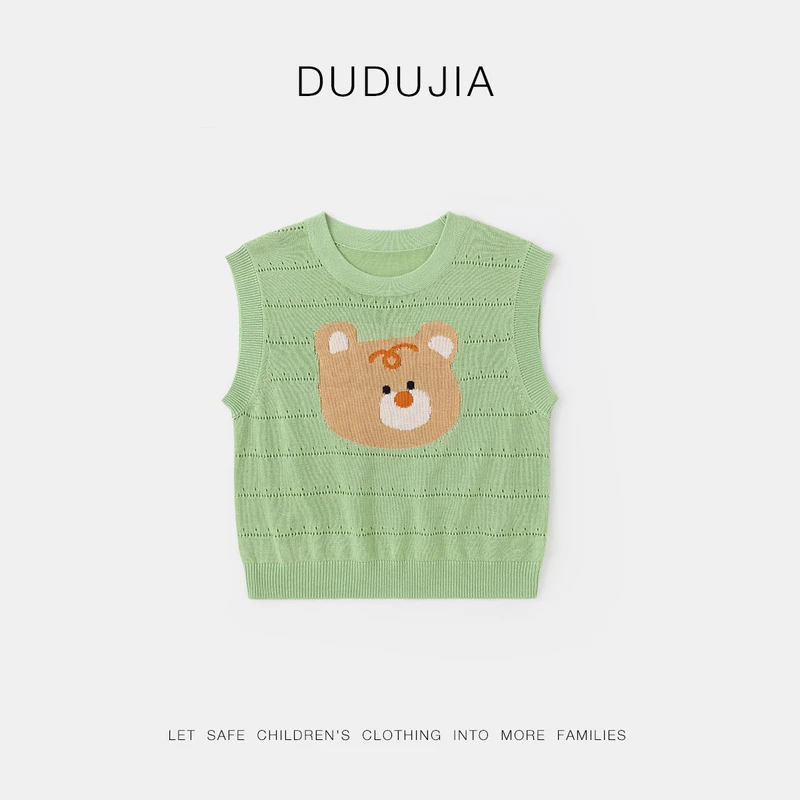 【嘟嘟家】卡通动漫圆领背心婴儿坎肩宝宝小童薄款秋季D5BBX001