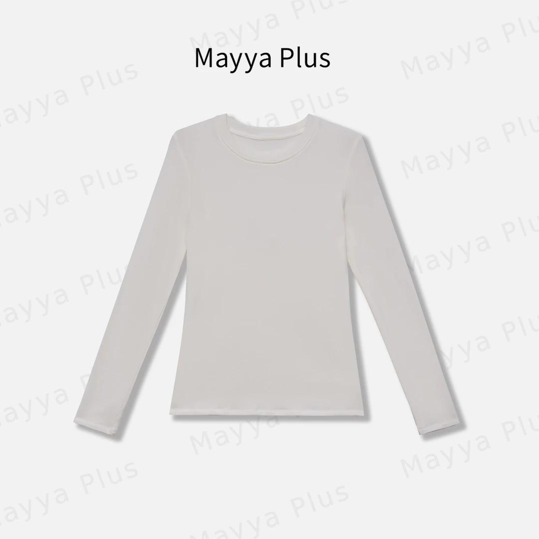 【内搭一绝】Mayya Plus 羊毛混纺轻奢气质显瘦款针织上衣32448563