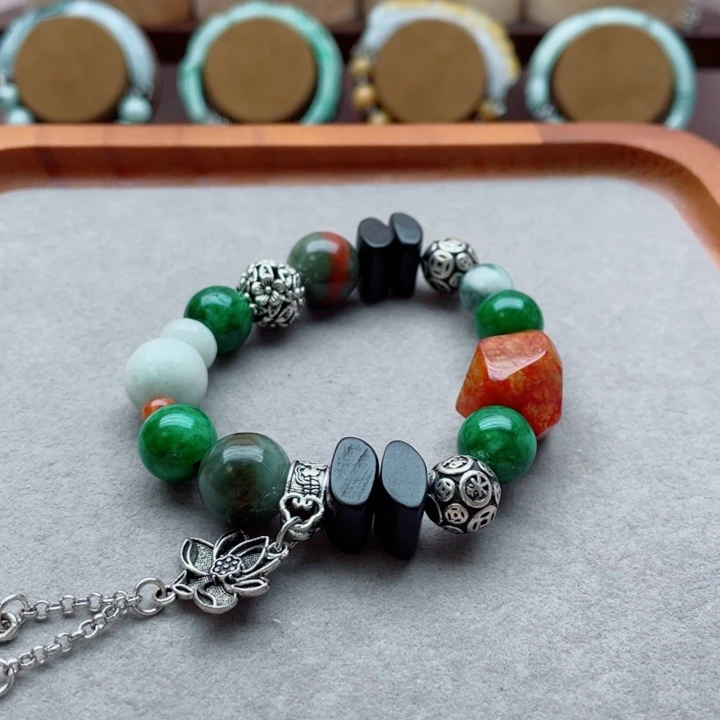 翡翠未镶嵌手链手串