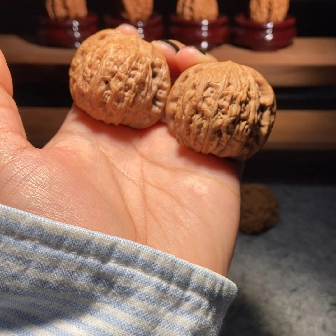 核桃手串/手链铁锤无修全品红皮40