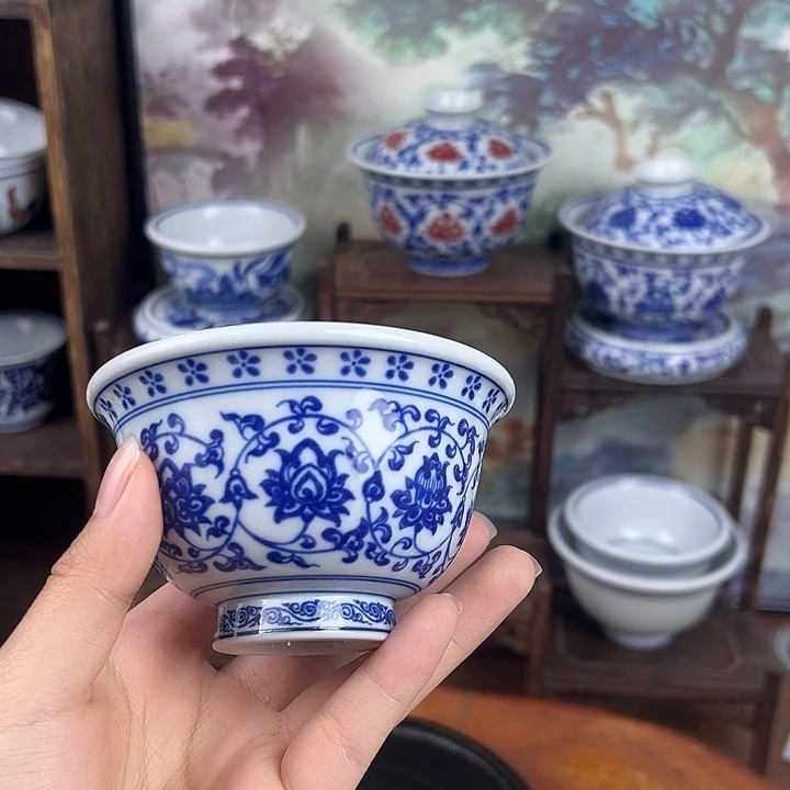 瓷其他缠枝莲压手