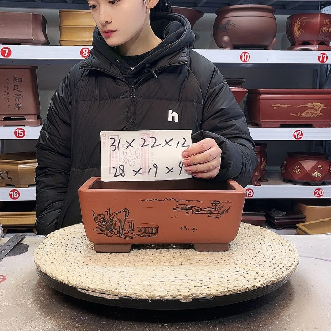 紫砂花盆紫砂花盆