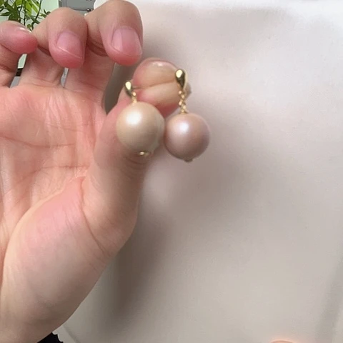 淡水珍珠耳饰未镶嵌