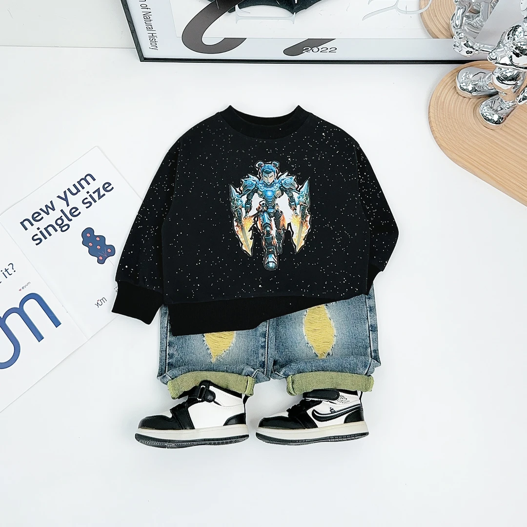 儿童卫衣长袖2025新款春装男童春秋上衣潮 WG28177 悠悠童话童装