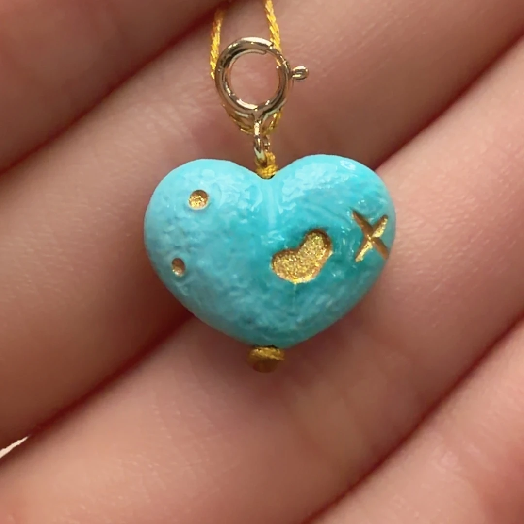 绿松石未镶嵌颈饰